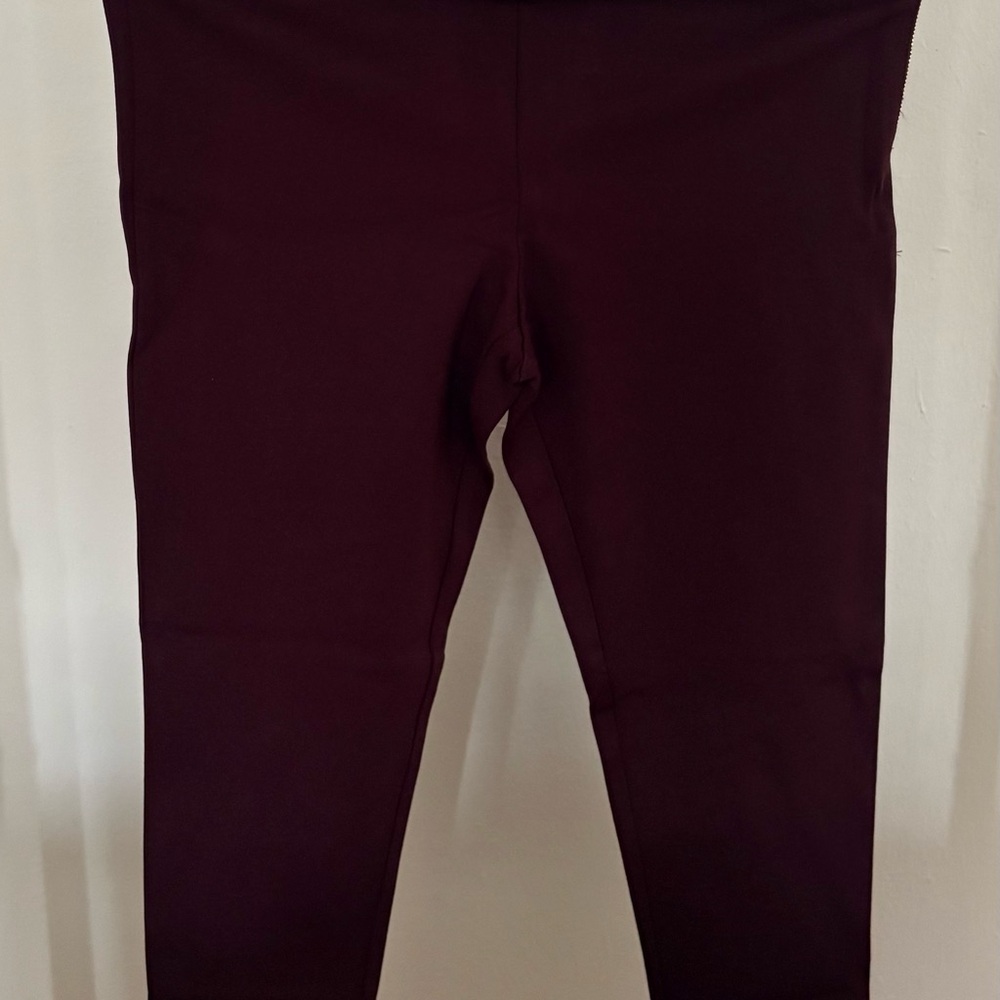 Ann Taylor Women's Burgundy Leggings